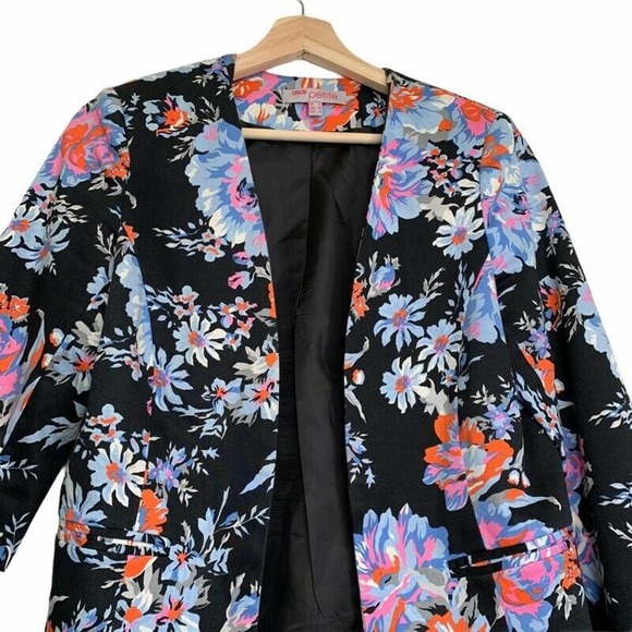 Asos Womens Suit Jacket Blazer Floral 8P - Picture 6 of 11
